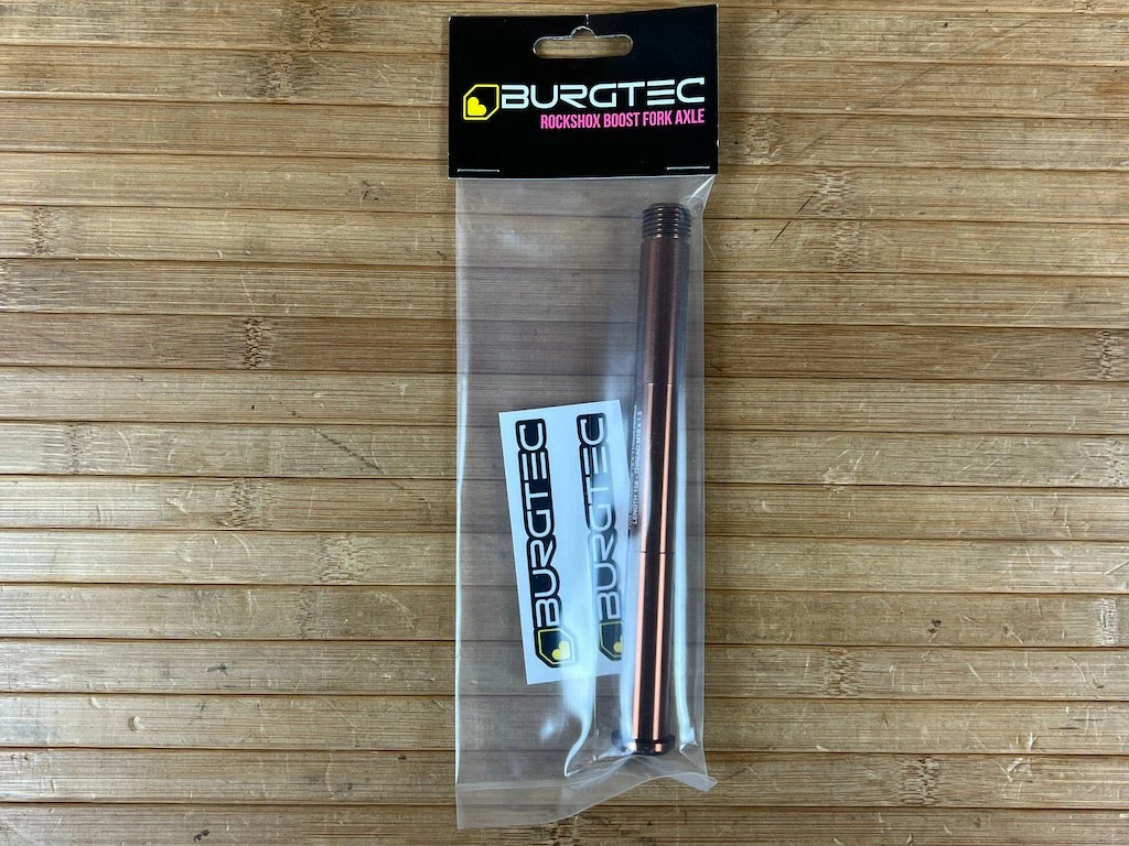 Burgtec Rock Shox Boost Achse / Axle Kash Bronze 1 Burgtec Rock Shox Boost Achse / Axle Kash Bronze