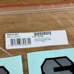 Fox Decal Kit 36 2021 F-S Orange Logo / Shiny Black -Bremse Verkaufsgeschäft IMG 3311