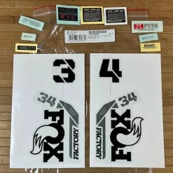 Fox Decal Kit 34 2021 F-S Black Logo / Shiny Orange