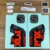 Fox Decal Kit 38 2021 F-S Orange Logo / Shiny Black