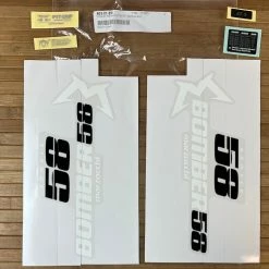 Marzocchi 58 Decal Kit Dekorbogen Gloss Red