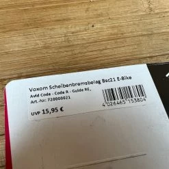 Voxom Avid Code / Code R / Guide RE Bremsbeläge Organisch/kevlar 7 Voxom Avid Code / Code R / Guide RE Bremsbeläge Organisch/kevlar -Bremse Verkaufsgeschäft IMG 6656 ceb0a6c4 2ca5 46e5 8c4a af1a29678001