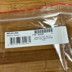 Fox Decal Kit 38 2021 F-S Black Logo / Shiny Orange -Bremse Verkaufsgeschäft IMG 6977