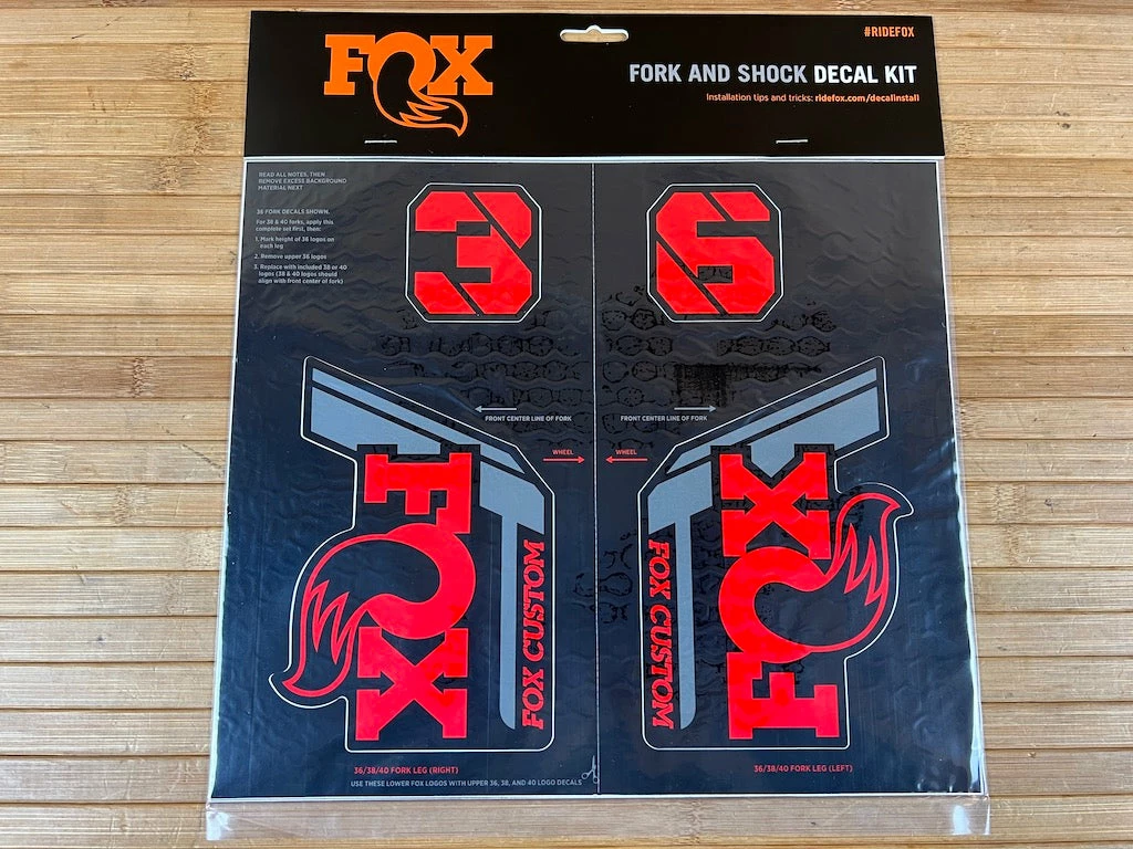 FOX Decal Kit Dekorbogen 2021 Custom Red 1 FOX Decal Kit Dekorbogen 2021 Custom Red